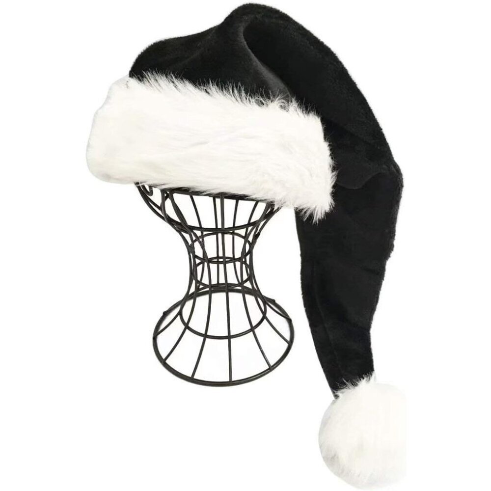 Deluxe Adults Santa Hat for Colorful Christmas Available Colors: Black, Green, B